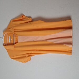 Pebble Beach Performance Polo Peach Orange Cream XL